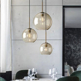 Nordic Industrial Luxury Glass Led Pendant | Yedwo Design